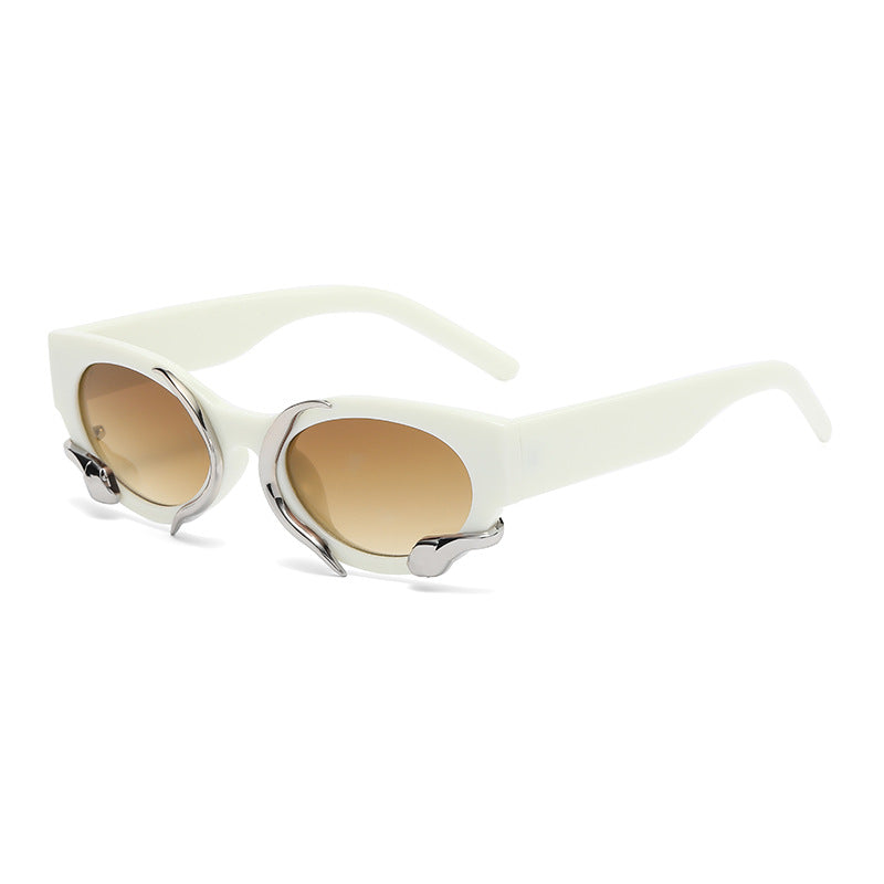 Wholesale Oval Frame PC Sunglasses